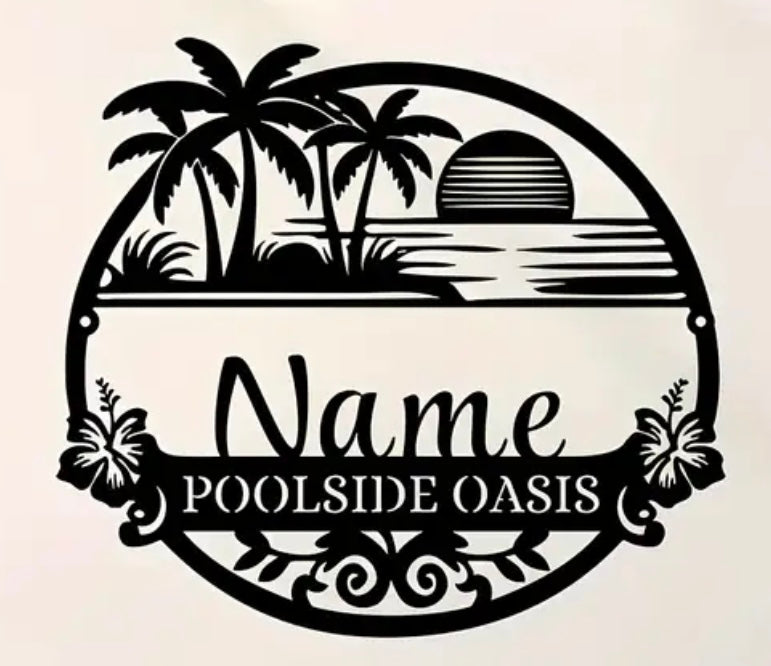 Custom Pool Sign